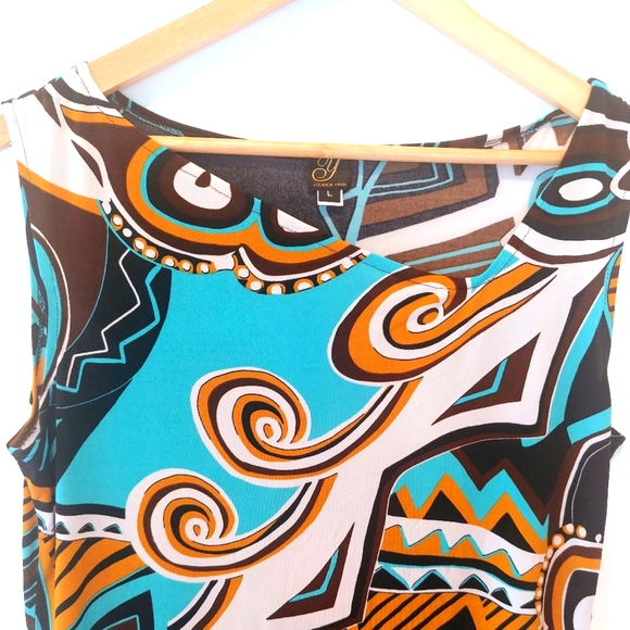 Yolanda Kwan Midi Dress W/ Asymmetric Neck & Hemline - Picture 4 of 10